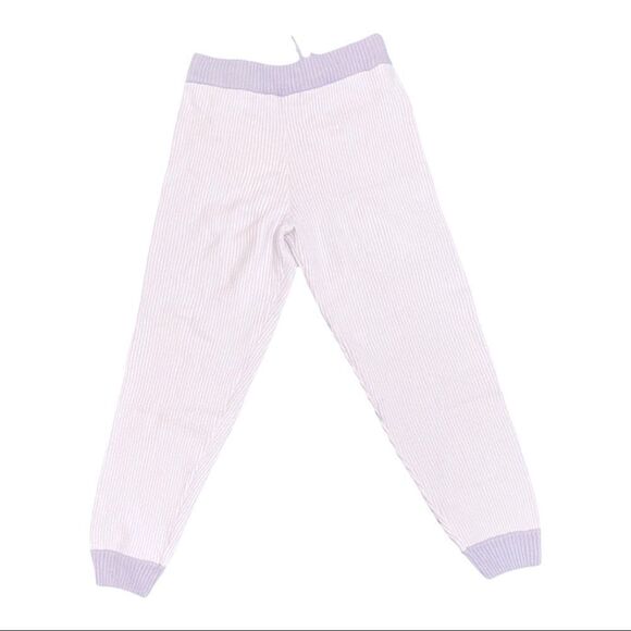 Missguided Tall Color Block Knitted Joggers in Lilac - Picture 3 of 8